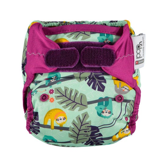 Close Pop-in Bambu Sloth Velcro Fralda Reutilizável 1 Unidade