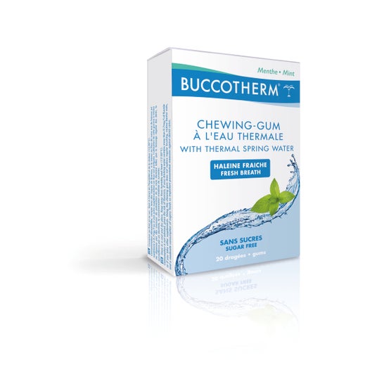 Buccotherm Goma de mascar Sem Açúcar - Thermal Water Box Of 20