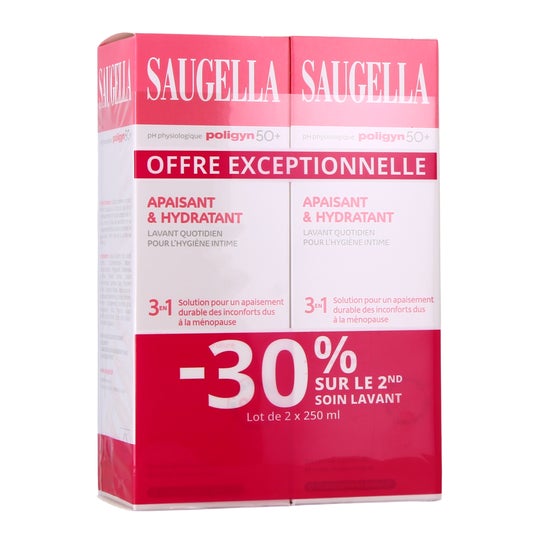 Saugella Poligyn 50+ Emulsão de Higiene Íntima 2x250 ml