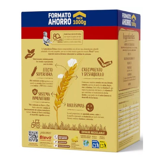 Blevit® Superfibra 8 Cereais Mel 1000g Blevit® Superfibra 8 Cereais Mel 1000g