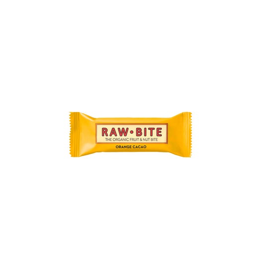 Rawbite laranja orgânica e barra de cacau 50g