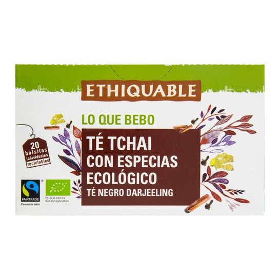 Chá Eqüitativo Tchai Com Especiarias Eco 20 Sachets