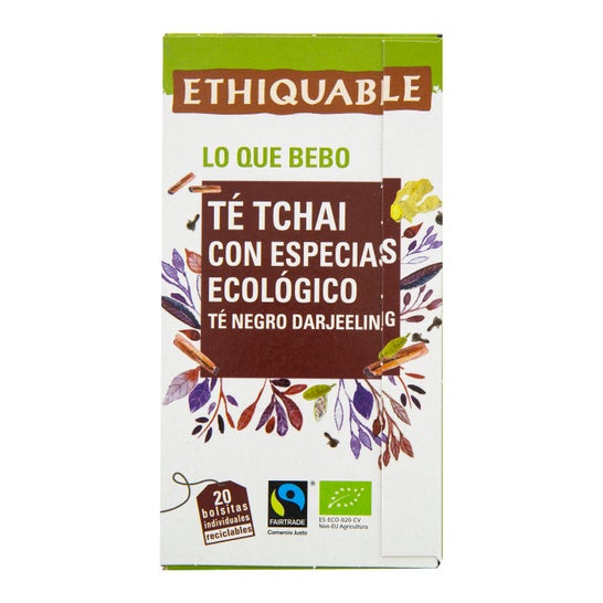 Chá Eqüitativo Tchai Com Especiarias Eco 20 Sachets