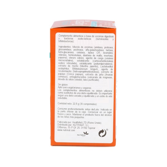Health Aid Digeston Plus Com Prebióticos 30 Comp.