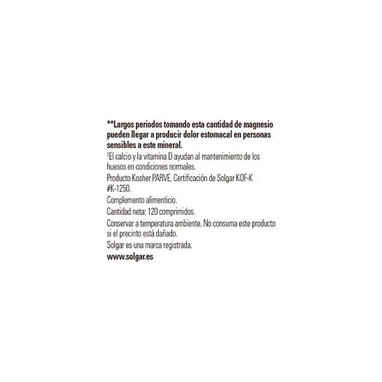 Suporte ósseo definitivo Solgar 120comp