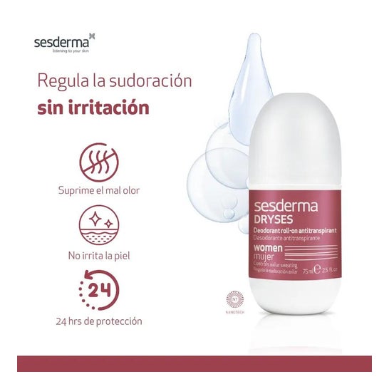 Sesderma Dryses desodorante mulher roll em 75ml Sesderma Dryses desodorante mulher roll em 75ml