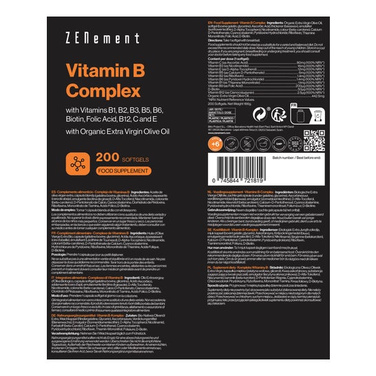 Zenement Complejo Vitamina B 200caps