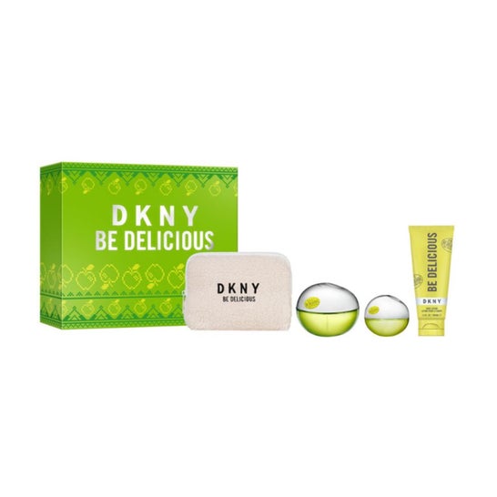 DKNY Be Delicious Coffret Eau de Parfum + Loção + Nécessaire