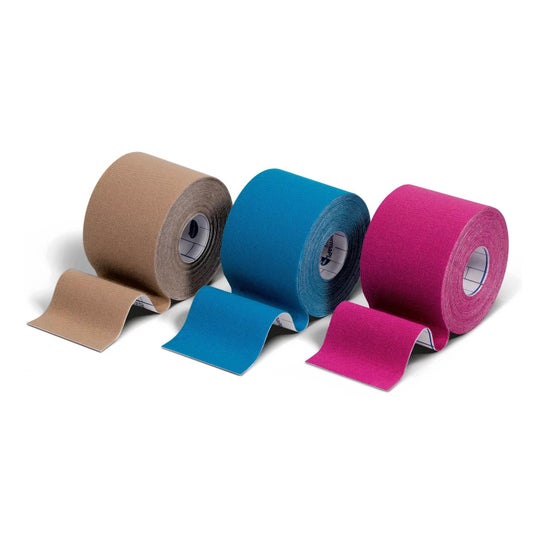 Fita Kinesiological ativa de Dermaplast 5x5 bege Fita Kinesiological ativa de Dermaplast 5x5 bege