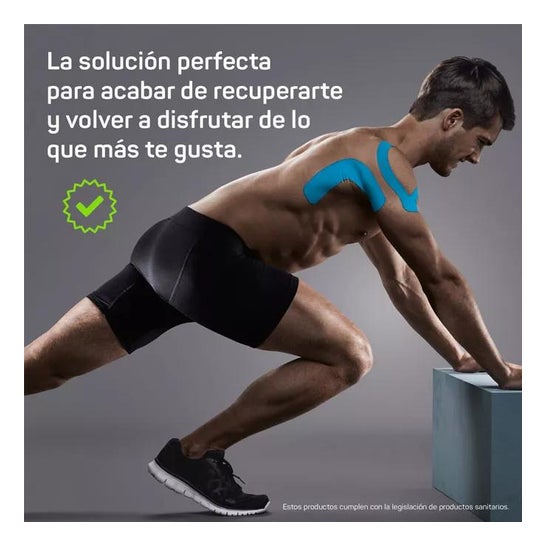 Fita Kinesiological ativa de Dermaplast 5x5 bege Fita Kinesiological ativa de Dermaplast 5x5 bege