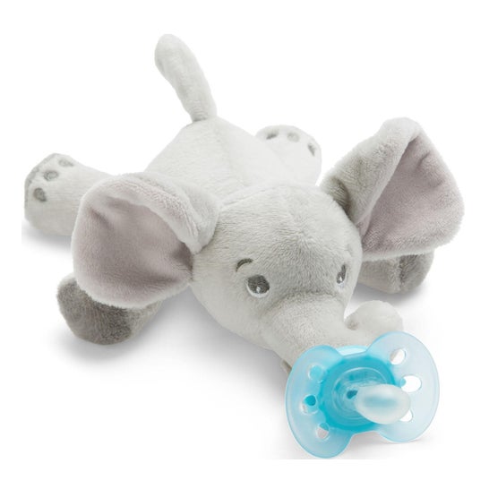 Philips Avent Ultra Soft Soother 0-6M + Elefante de Peluche Calmante