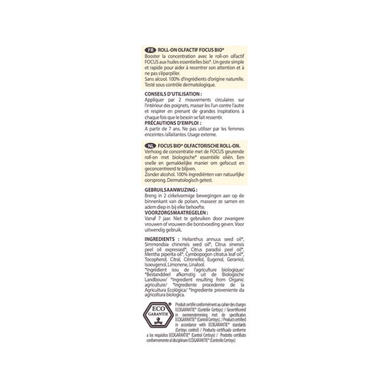 Pranarôm Aromaboost Focus Roll-On Bio 5ml