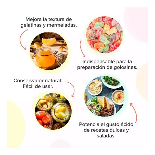 HSN Ácido Cítrico en Polvo 1kg