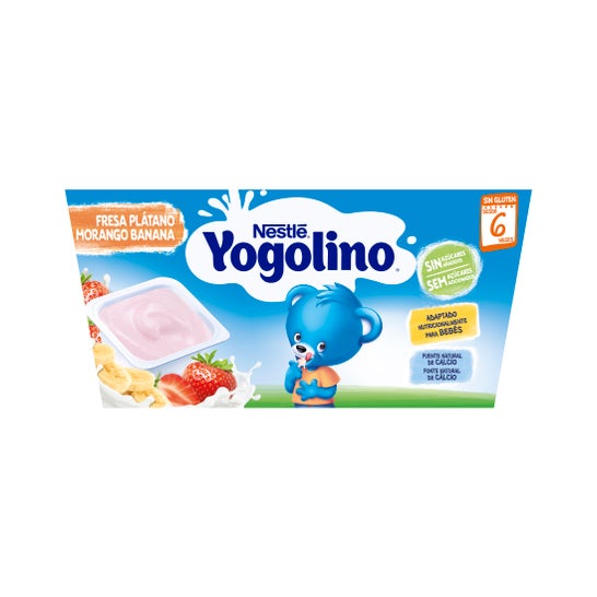 Nestlé Yogolino Morango Açúcar de Banana sem Morango 4x100g