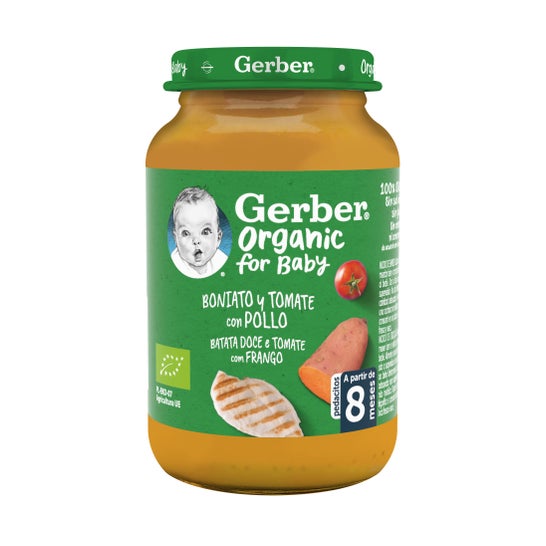 Gerber Organic Boniato y Tomate con Pollo 190g