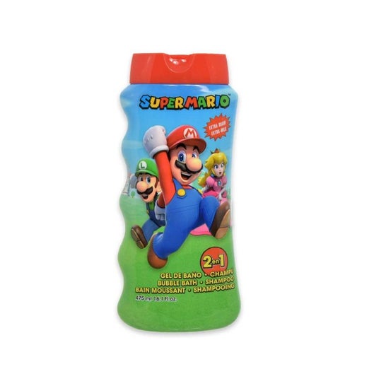Super Mario Bros Gel e Shampoo 2 em 1 475ml
