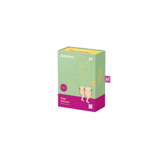 Satisfyer Feel Secure Menstrual Cup Kit Laranja 15+20 ml