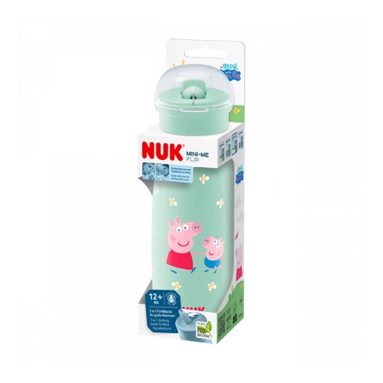 Nuk Mini Me Flip 2 In 1 Mamadeira Peppa Pig 450 ml 1 Unidade