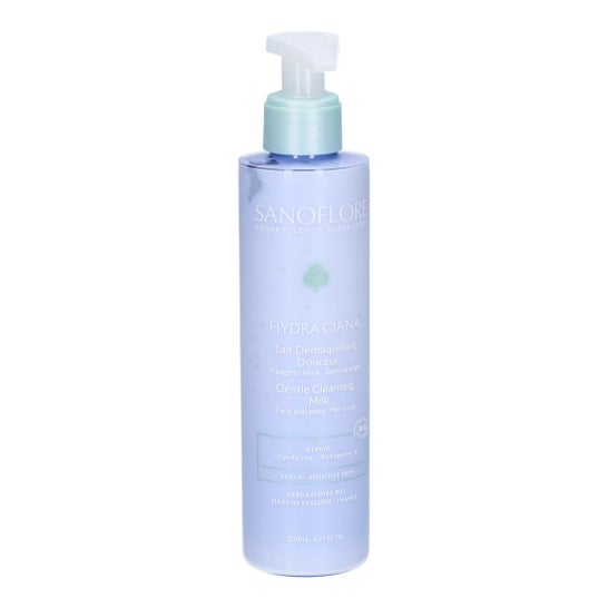 Sanoflore Hydra Ciana Leite de Limpeza Calmante 200 ml