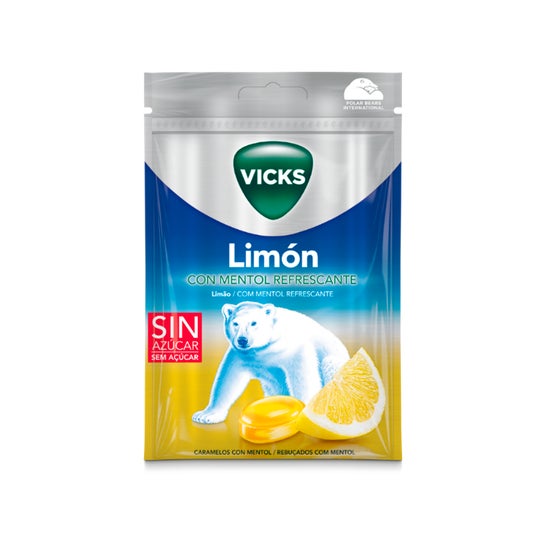 Vicks Lemon Hard Candy com Mentol 72g