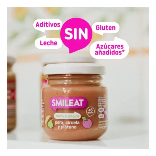 Tarrito Smileat De Três Frutas 100% Ecológico 130g Tarrito Smileat De Três Frutas 100% Ecológico 130g