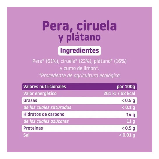 Tarrito Smileat De Três Frutas 100% Ecológico 130g Tarrito Smileat De Três Frutas 100% Ecológico 130g