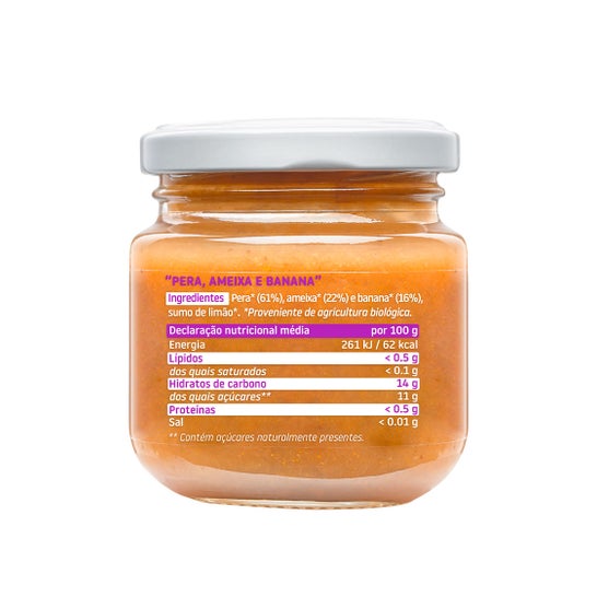 Tarrito Smileat De Três Frutas 100% Ecológico 130g