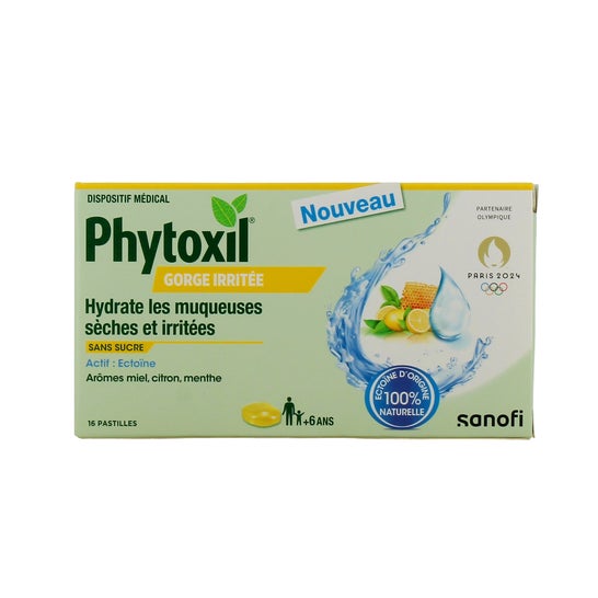 Phytoxil Pastilhas para Garganta Irritada Limão +6 Anos 16comp