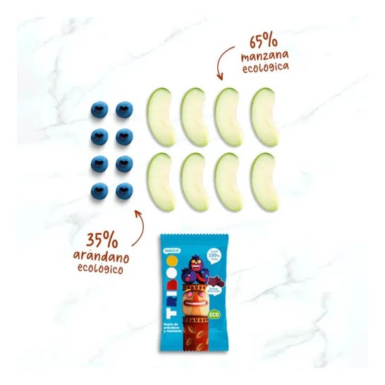 Smileat Snack Arándano Manzana Eco 25g Smileat Snack Arándano Manzana Eco 25g