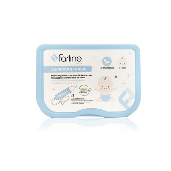 Farline Aspirador Nasal + 4 Recargas 1 unid.