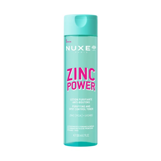 Nuxe Zinc Power Loción Purificante Y Control De Marcas 200ml