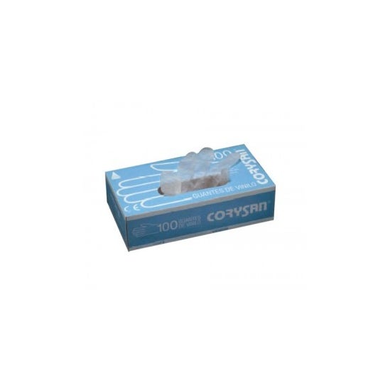 Luvas de Corysan tamanho grande 100uds de vinil