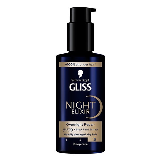 Schwarzkopf Gliss Night Elixir Sérum Cabelos Danificados 100 ml