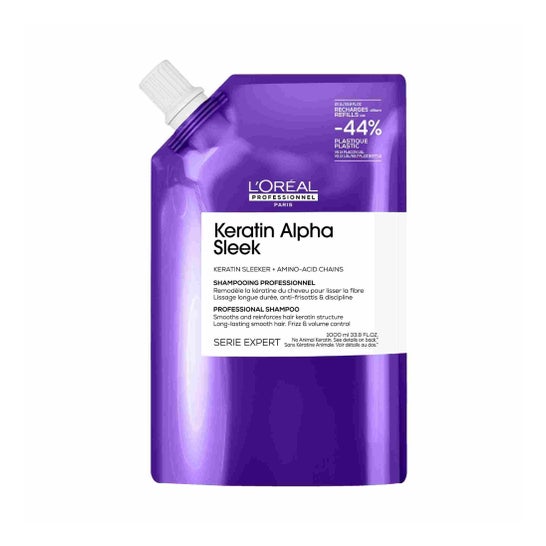 L'Oréal Keratin Alpha Sleek Champô Recarga 1000 ml
