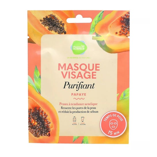Pharmascience Máscara Facial Purificante Papaia 1 Unidade