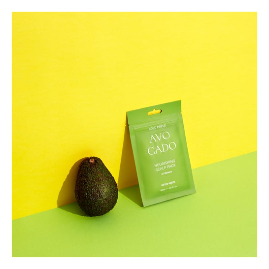 Pacote de 50ml de Escalopes Nutritivos de Abacate Prensa Fria Verde
