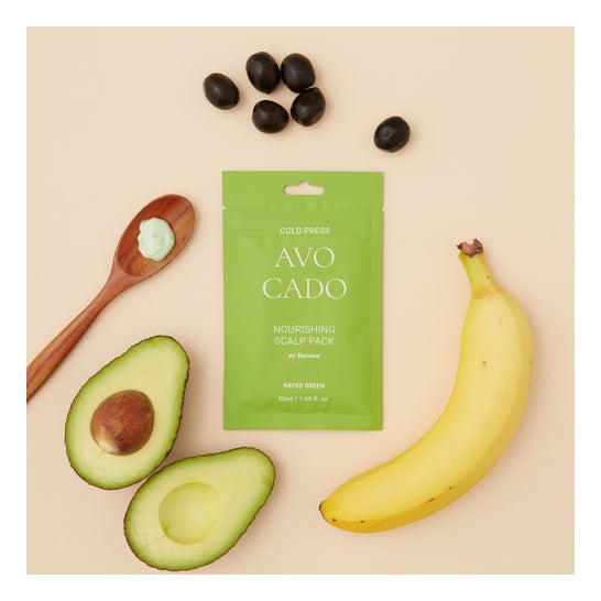Pacote de 50ml de Escalopes Nutritivos de Abacate Prensa Fria Verde