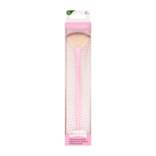 Brushworks HD Brocha Abanico Rosa 1ud