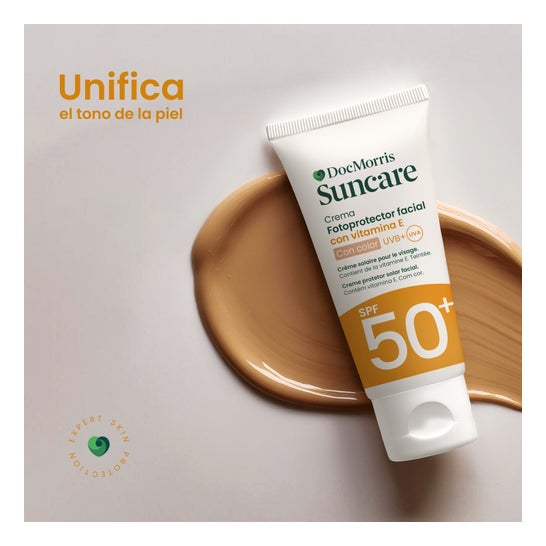 DocMorris Suncare Fotoprotector Crema Facial SPF50+ Con Color 50ml