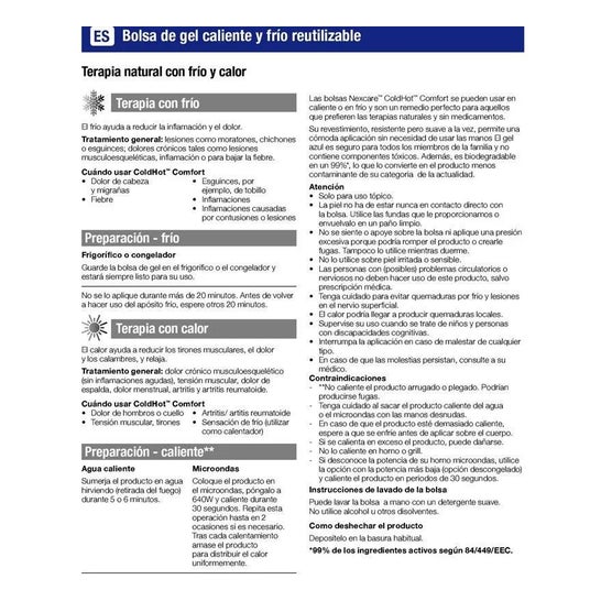 Bolsa Nexcare ™ ColdHot Comfort 10x26 Bolsa Nexcare ™ ColdHot Comfort 10x26