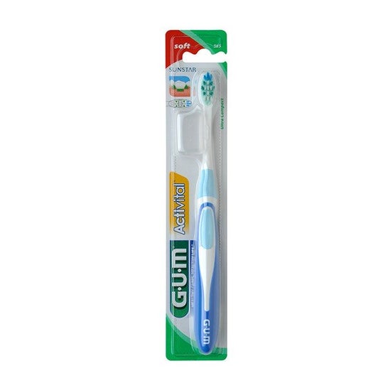 Gum Activital Ultra Compacto Escova de dentes macia 585 1 Unidade