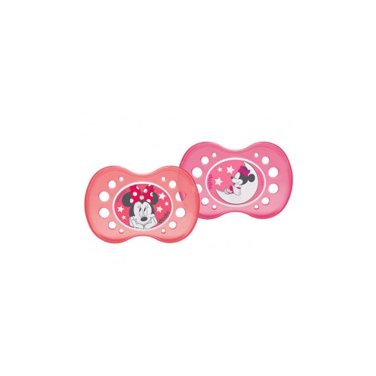 Dodie Disney Duo Anatomical Pacifier Silicone Noite Minnie Duo +18 meses