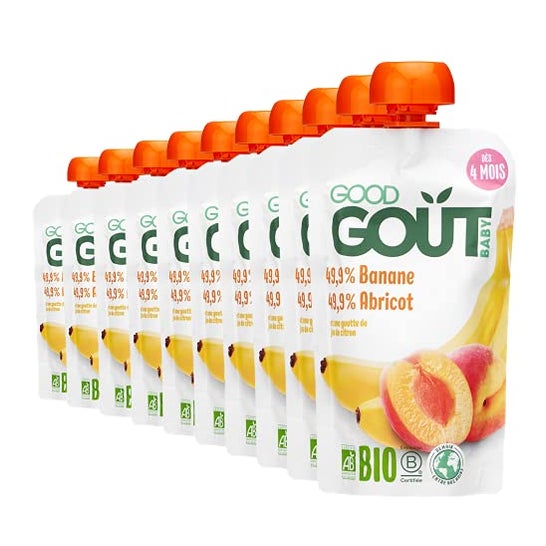 Bom Gosto Baby Plátano Albaricoque +4m Orgânico 190g
