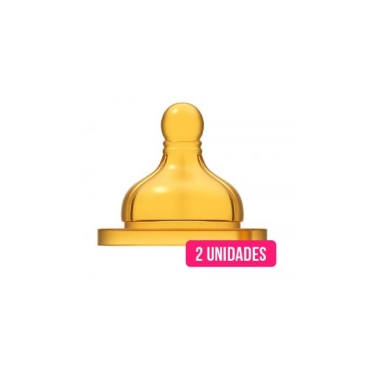 Chicco ™ tetina fisiológica de borracha fluxo normal 2uds