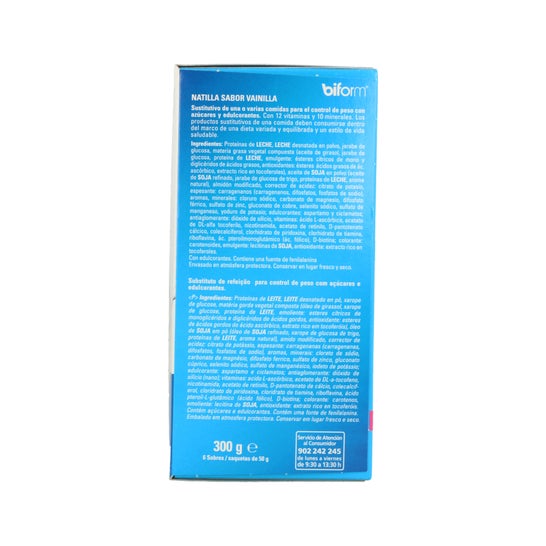 Bifado de baunilha biforme 6 sobresx50g