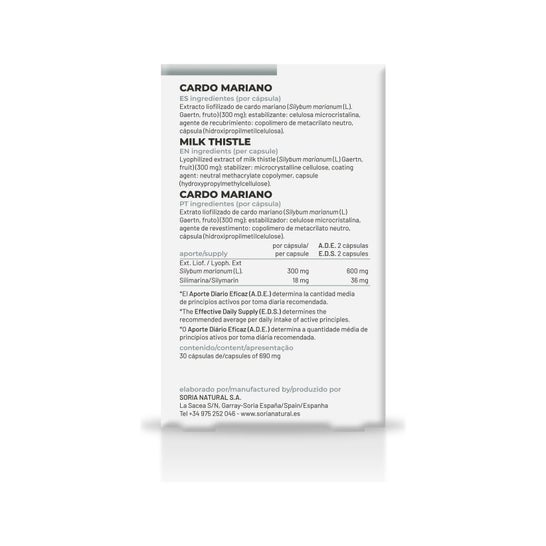 Soria Natural 11-S Cardo Mariano 30cáps