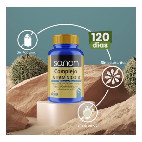 Sanon Complejo Vitamínico B de 400mg 120caps