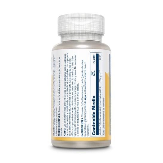 Solaray Vitamina E 400IU 50 Pérolas