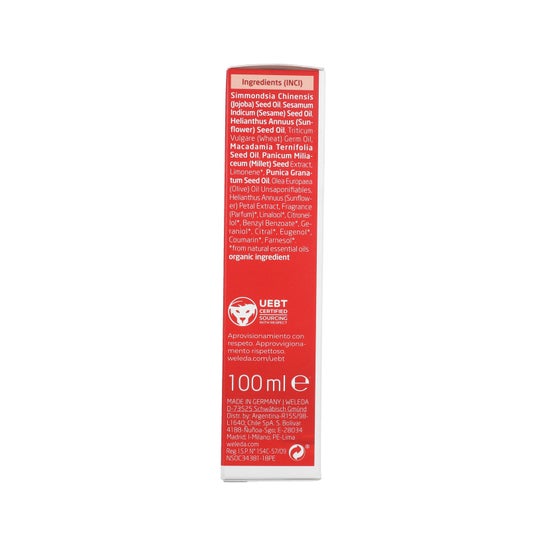 Weleda óleo corporal de romã 100ml
