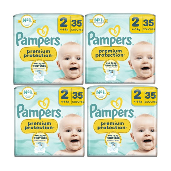 Pampers Premium Protection Tamanho 2 4-8kg 4x35 Unidades